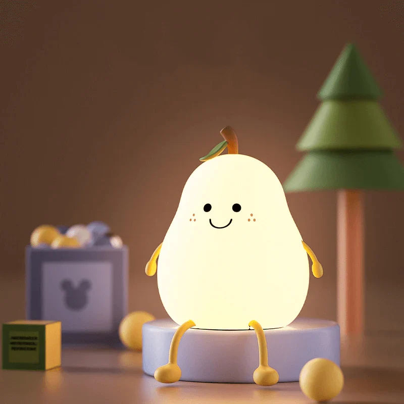 PearLamp Birnen Nachtlicht - Kinder Nachtlampe LED mit Akku