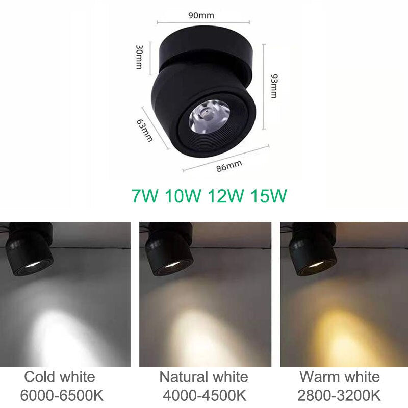 LED Spotlight Aluminium – Dimmbar mit 340° Rotation