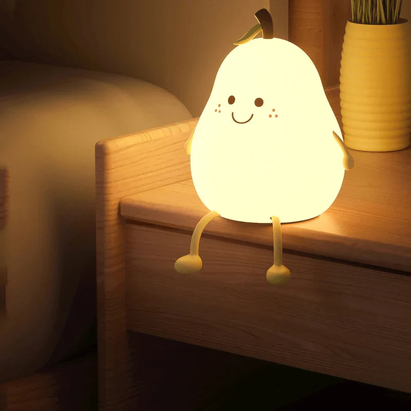 PearLamp Birnen Nachtlicht - Kinder Nachtlampe LED mit Akku