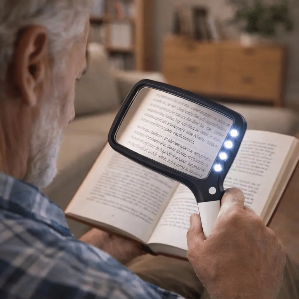 LED-Handlupe – Kleingedrucktes bequem & klar lesen