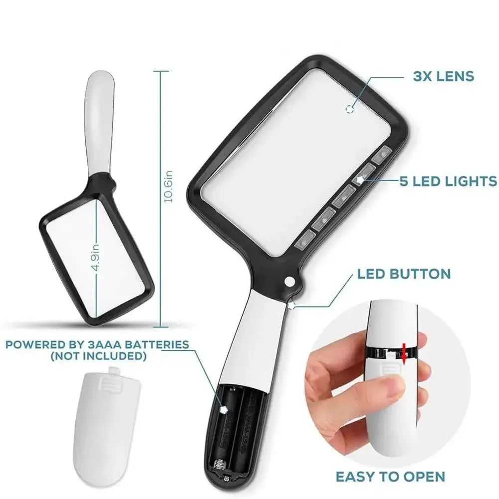 LED-Handlupe – Kleingedrucktes bequem & klar lesen