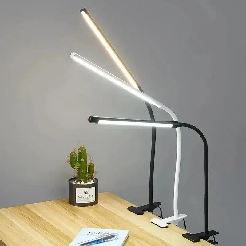 LED-Klemmleuchte mit Schwanenhals und Dimmfunktion