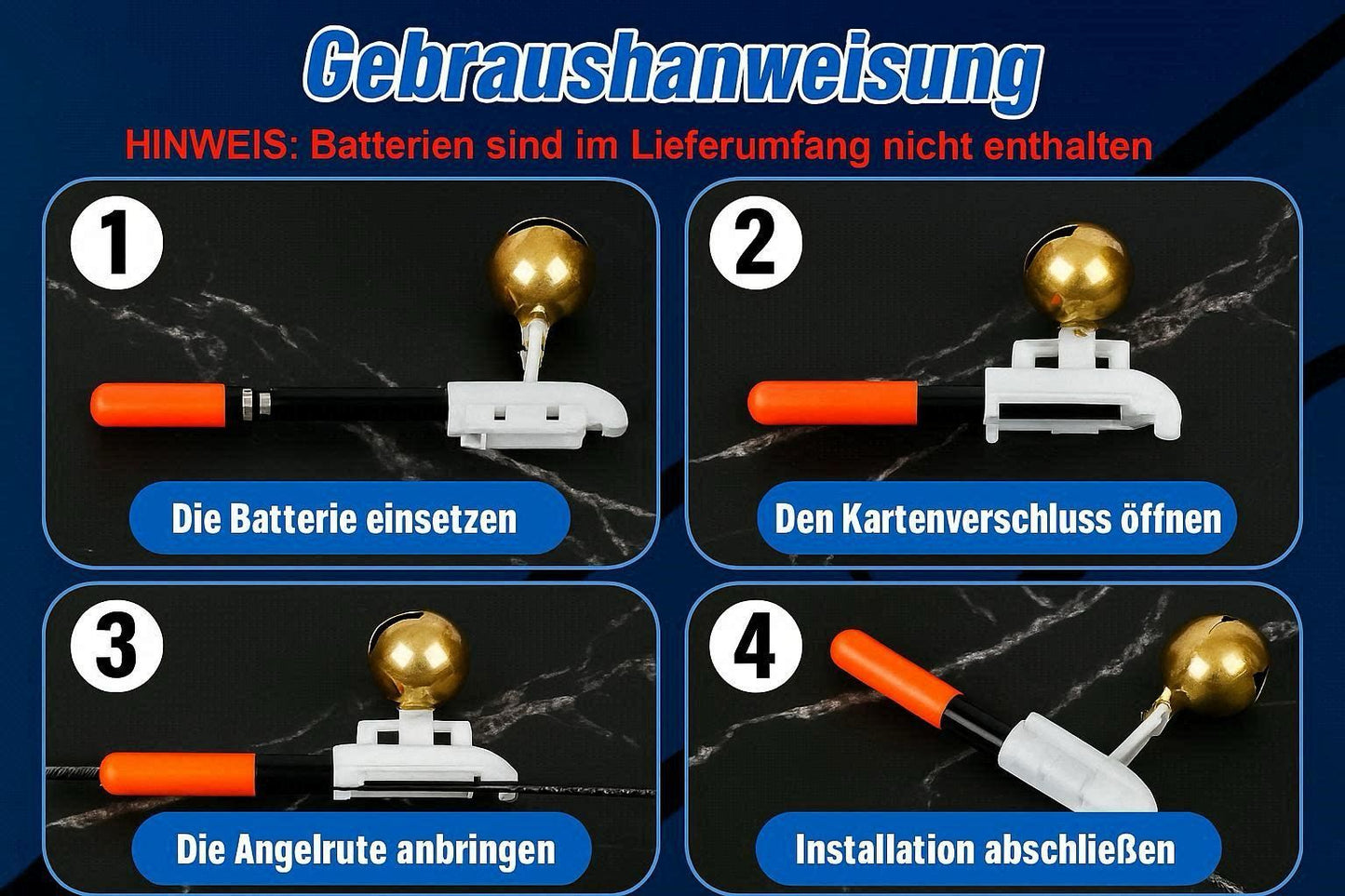 LED-Angelrutenalarm | Licht- und Summeralarm für jeden Biss