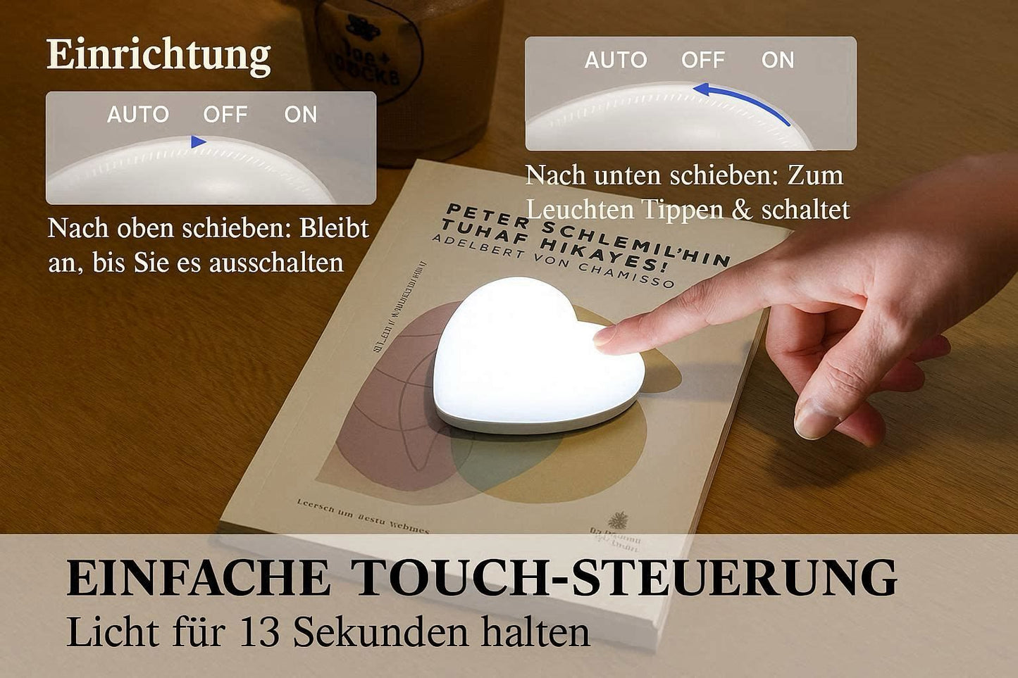Heart Touch Handtasche Licht | Der beste Begleiter Ihrer Tasche