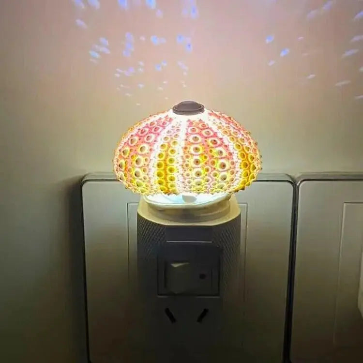Seeigel-Nachtlampe mit sanfter Ambientebeleuchtung
