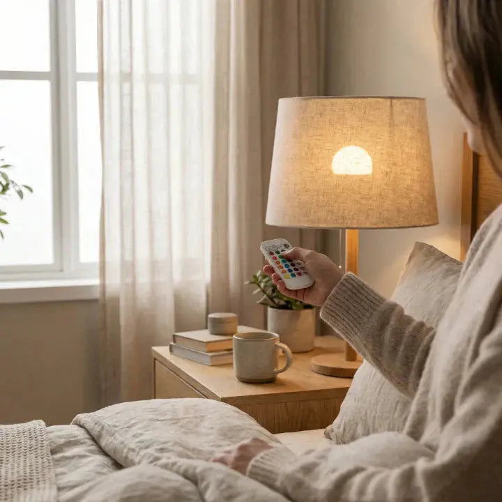 Wiederaufladbare RGB-LED-Lampe E27 mit Fernbedienung – Ganz ohne Kabel
